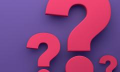 Three question marks